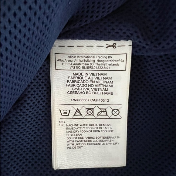 ADIDAS Sports Rain/Windbreaker Jacket | blue - Picture 11 of 13